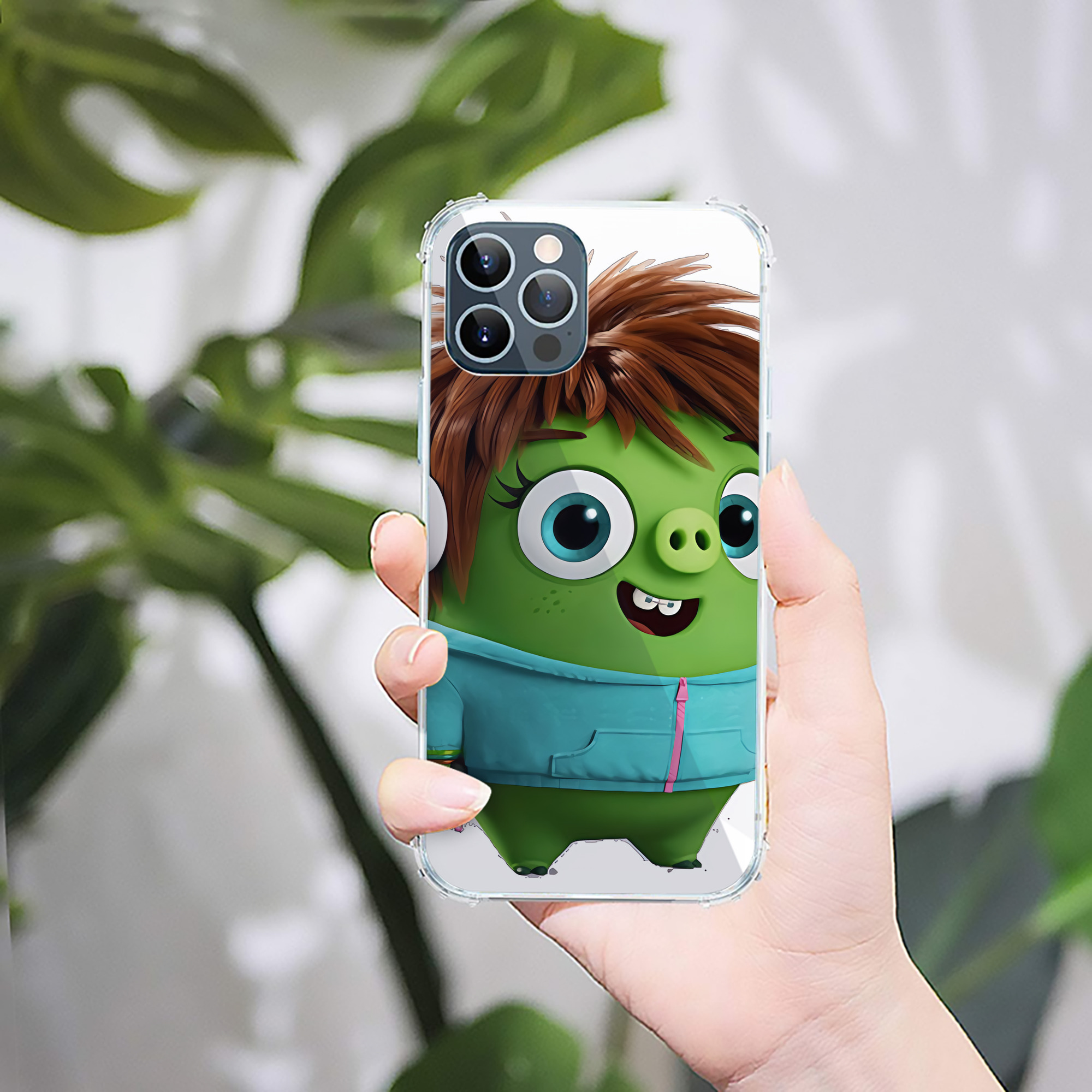 （画像用） Angry Birds アングリーバード 【iPhone 12シリーズ対応】透明スマホケース（クリアソフトケース）